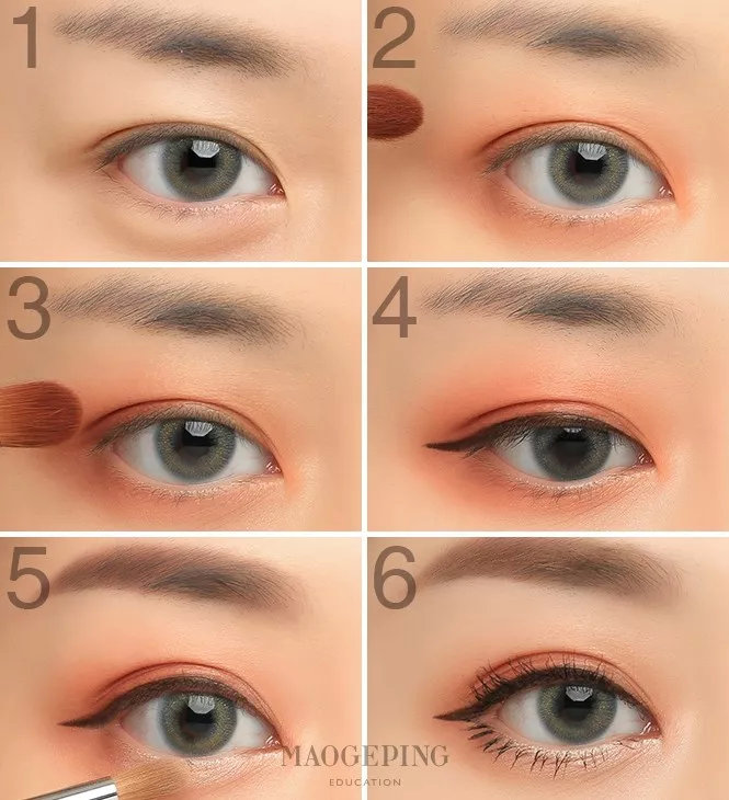 tf28号肿泡眼眼影画法新手,半扇形内双眼影画法新手