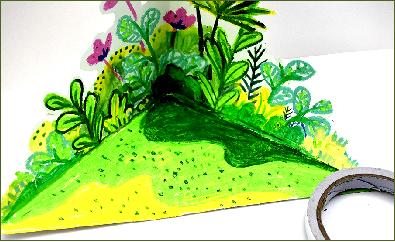 油彩儿童创意画简单,儿童梦幻画教程