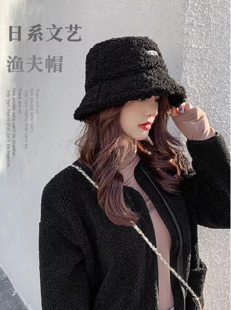 羊羔绒渔夫帽，戴上就会爱上