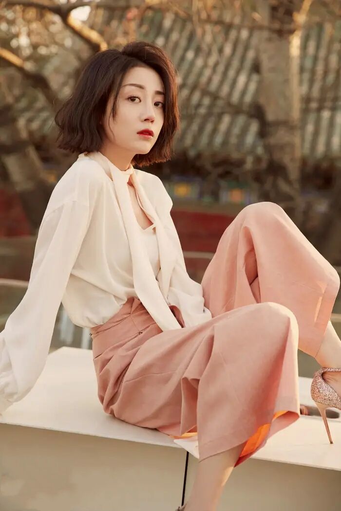 搭阔腿裤雪纺衫上衣新款时尚减龄,雪纺衫阔腿裤搭配大全