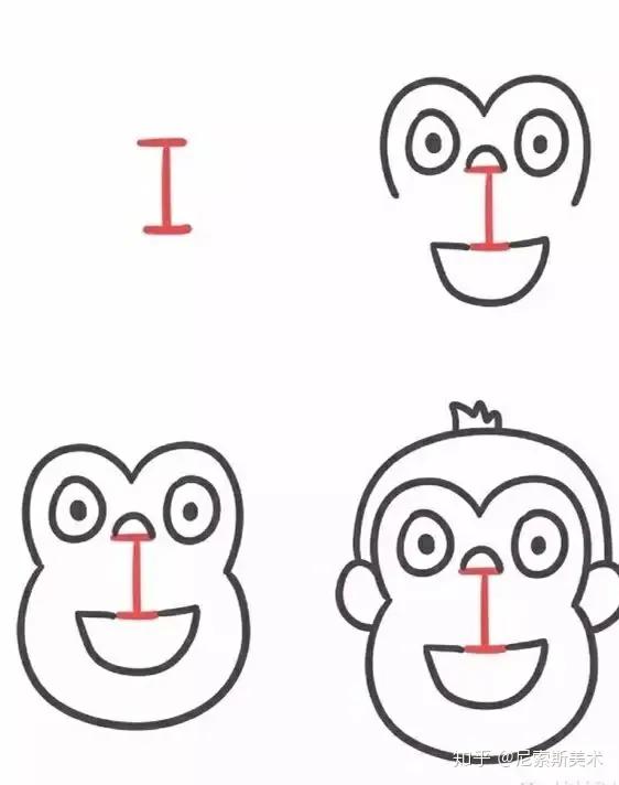 教孩子简笔画从哪入手,画画儿童简笔画9-12岁黑白色