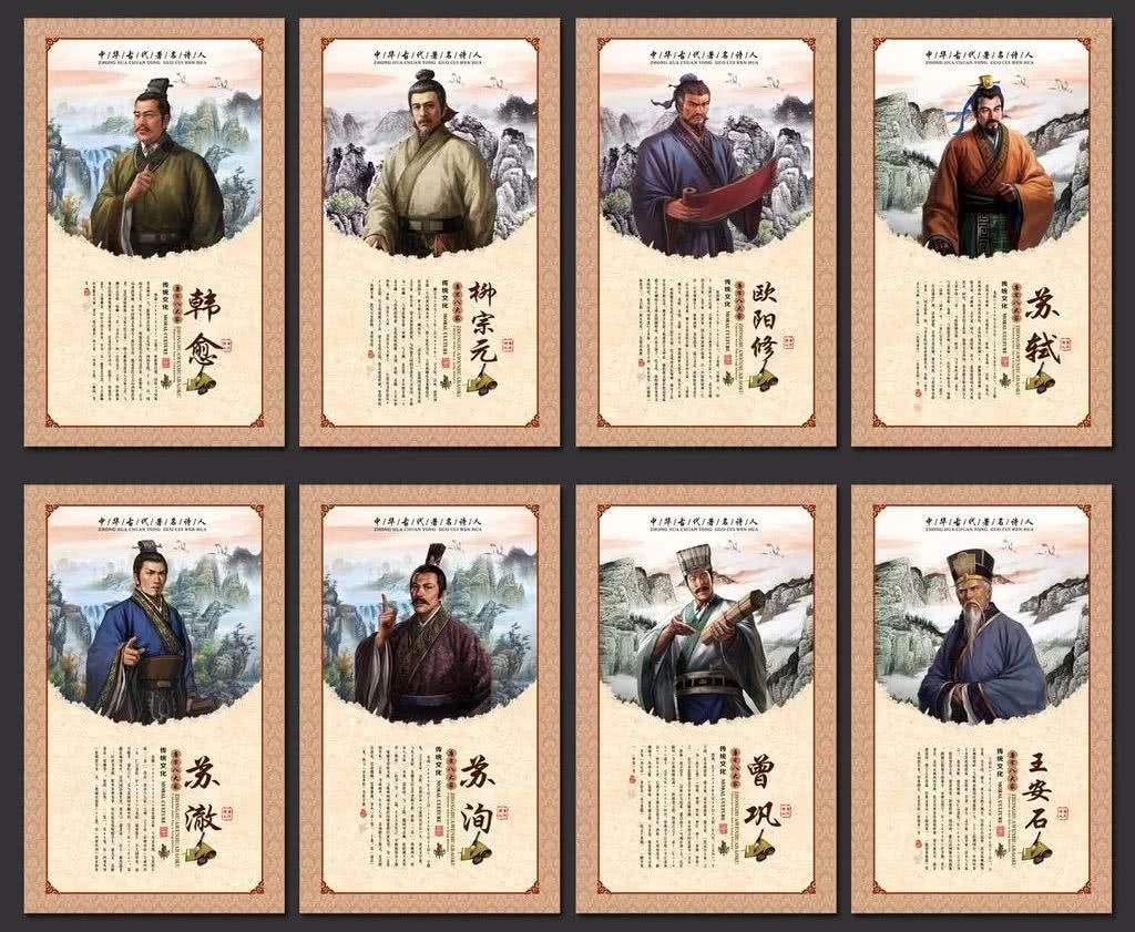 唐宋八大家口诀,唐宋八大家