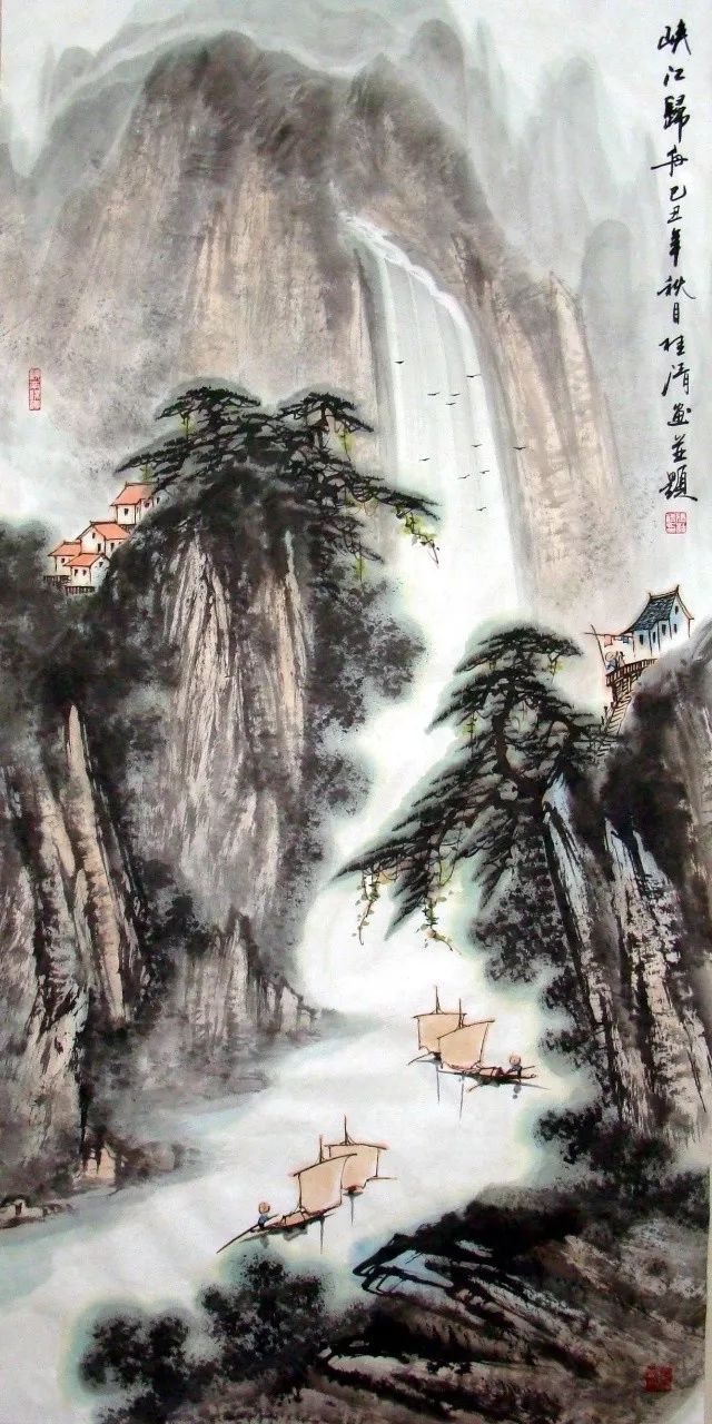 陈继儒山水画作品欣赏,陈良宗山水画作品欣赏