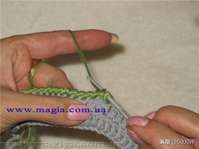 倒钩短针收边,倒钩针收边的视频教程