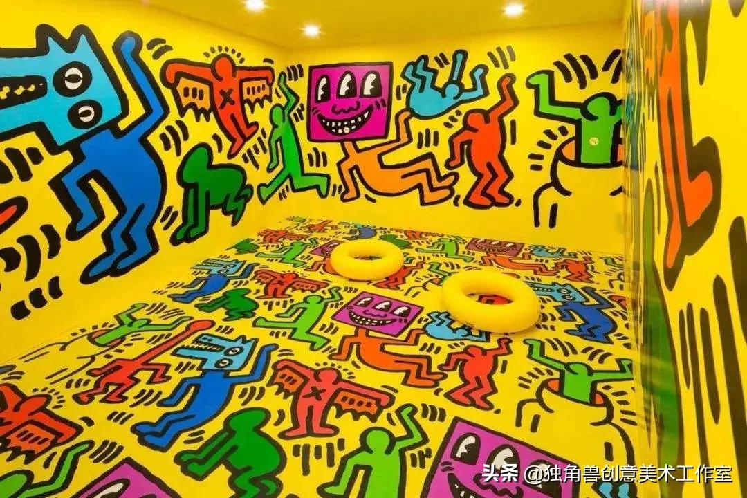 学习大师绘画|舞动的小人涂鸦之父凯斯·哈林