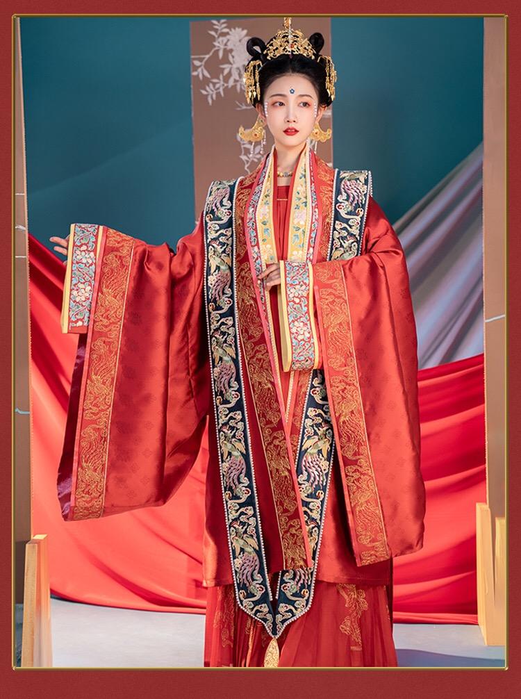 汉服婚服有两种颜色可选,关于汉服婚服