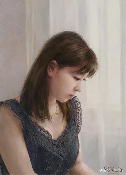 木原和敏人物油画,日本画家超写实人物油画欣赏