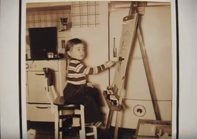 老奶奶绘画出神入化,老奶奶画渐变画