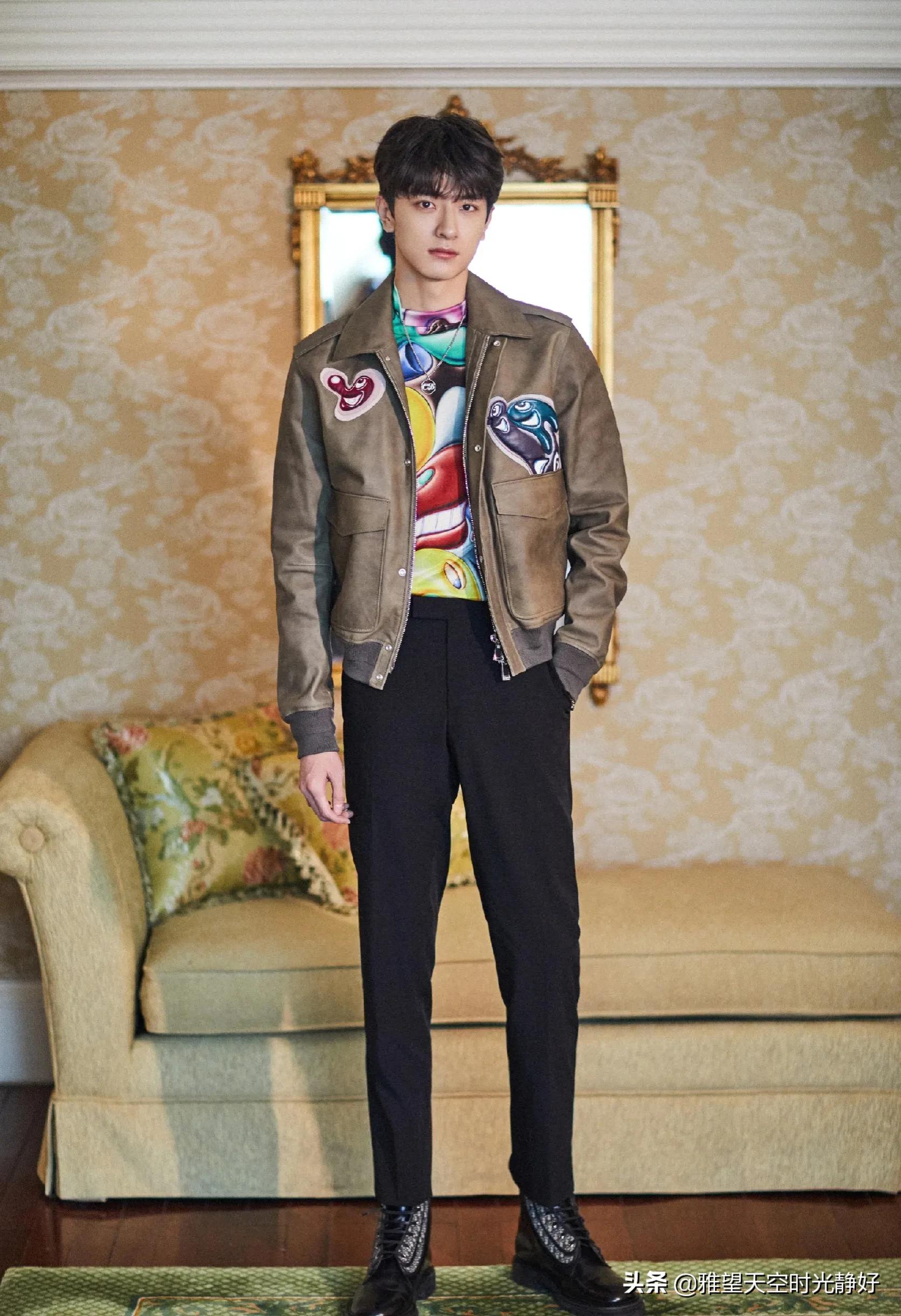 男明星西装穿搭夏季帅气,男士明星皮衣西服外套搭配