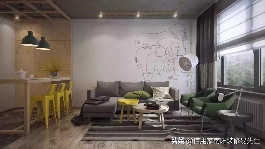 108平横厅客厅餐厅一体装修实景图,48种客餐厅设计总有一款适合你