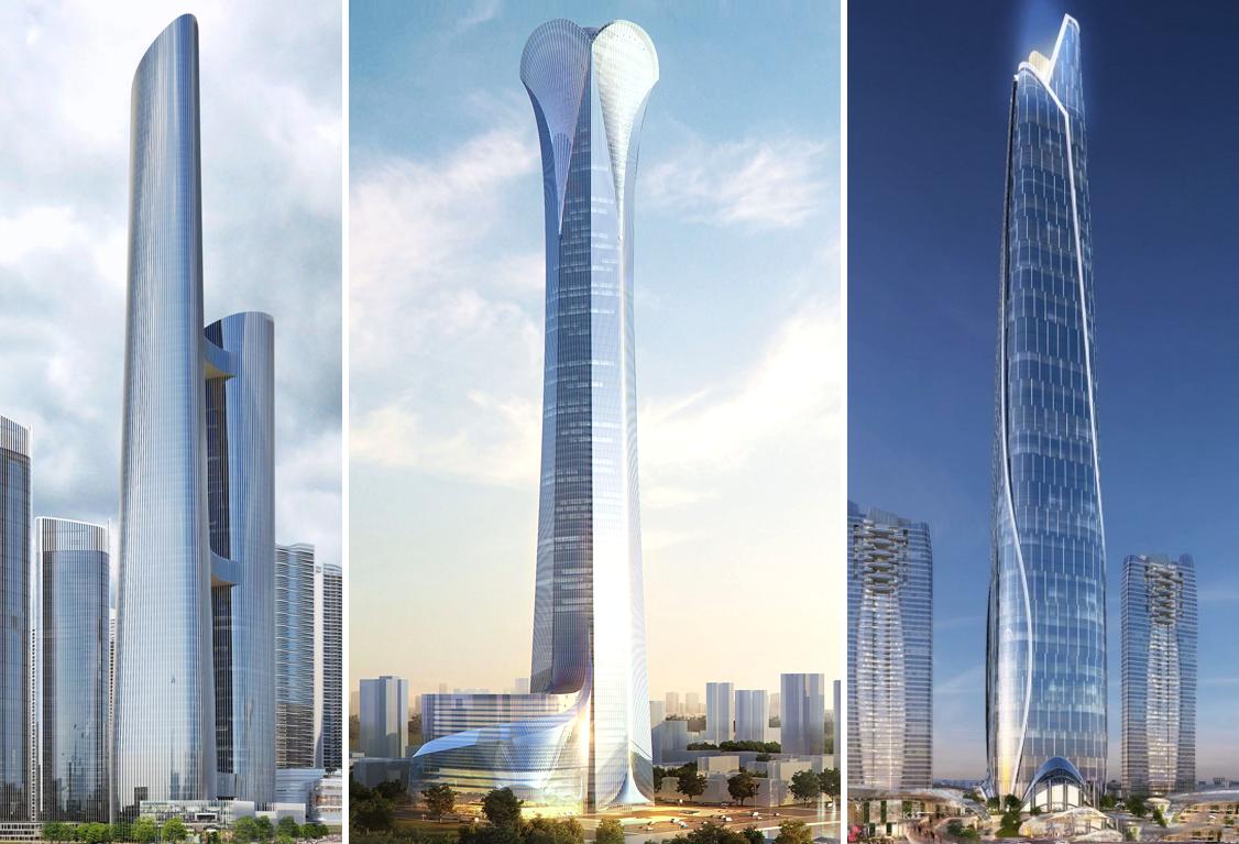 武汉400摩天高楼集合,武汉900米的高楼大厦