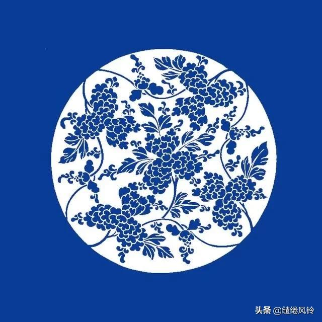 青花瓷花纹图案欣赏,青花雕瓷图片欣赏