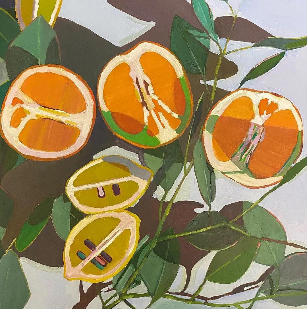 充满光感，秀色可餐的水果绘画