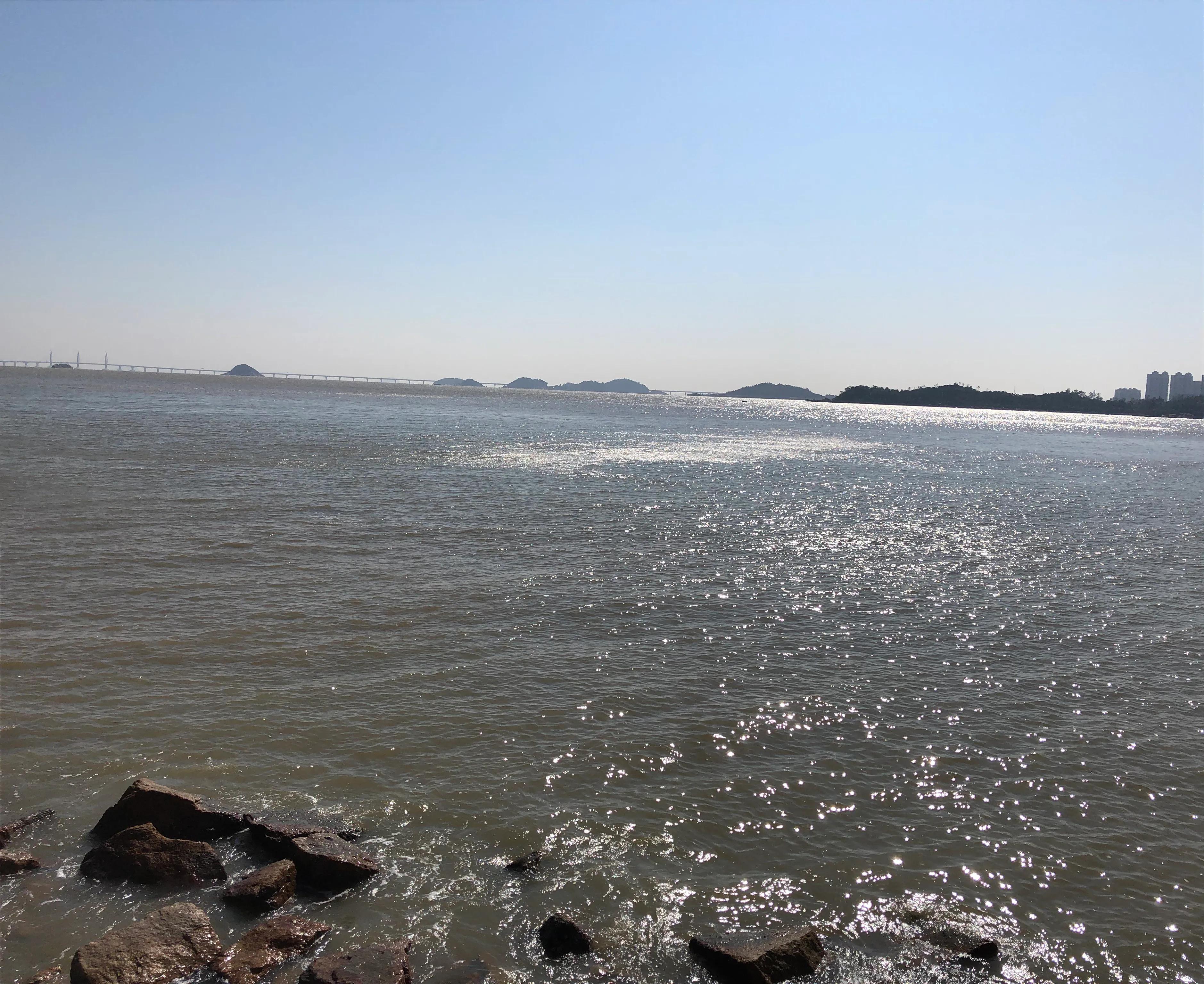 夜游珠海野狸岛风景,春节珠海野狸岛旅游