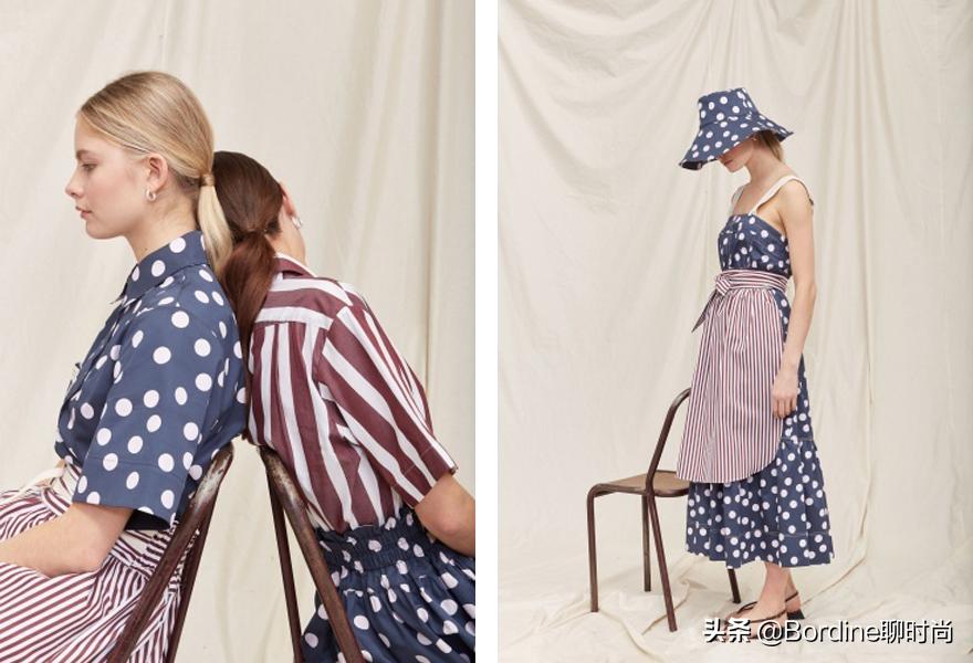 leemathews2021春夏，经典复古的条纹波点碎花