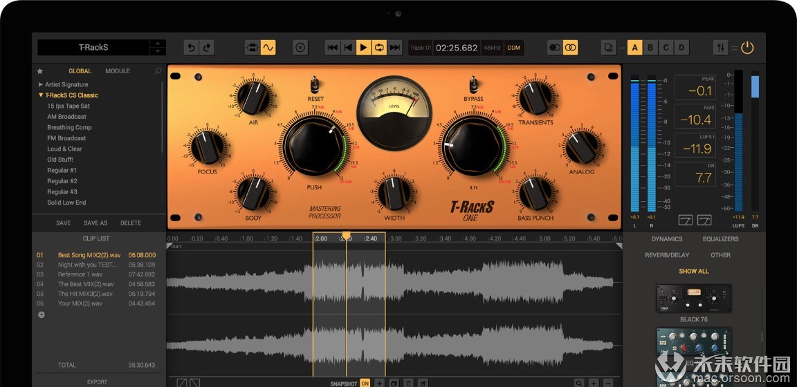 T-RackS5forMac,混音和母带处理插件