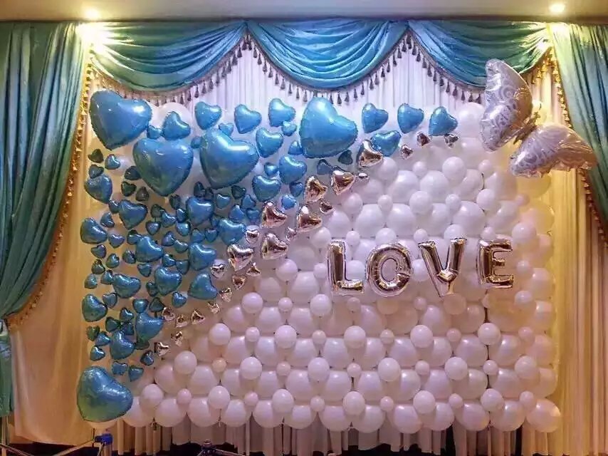 浪漫婚礼气球布置,简单浪漫气球婚礼