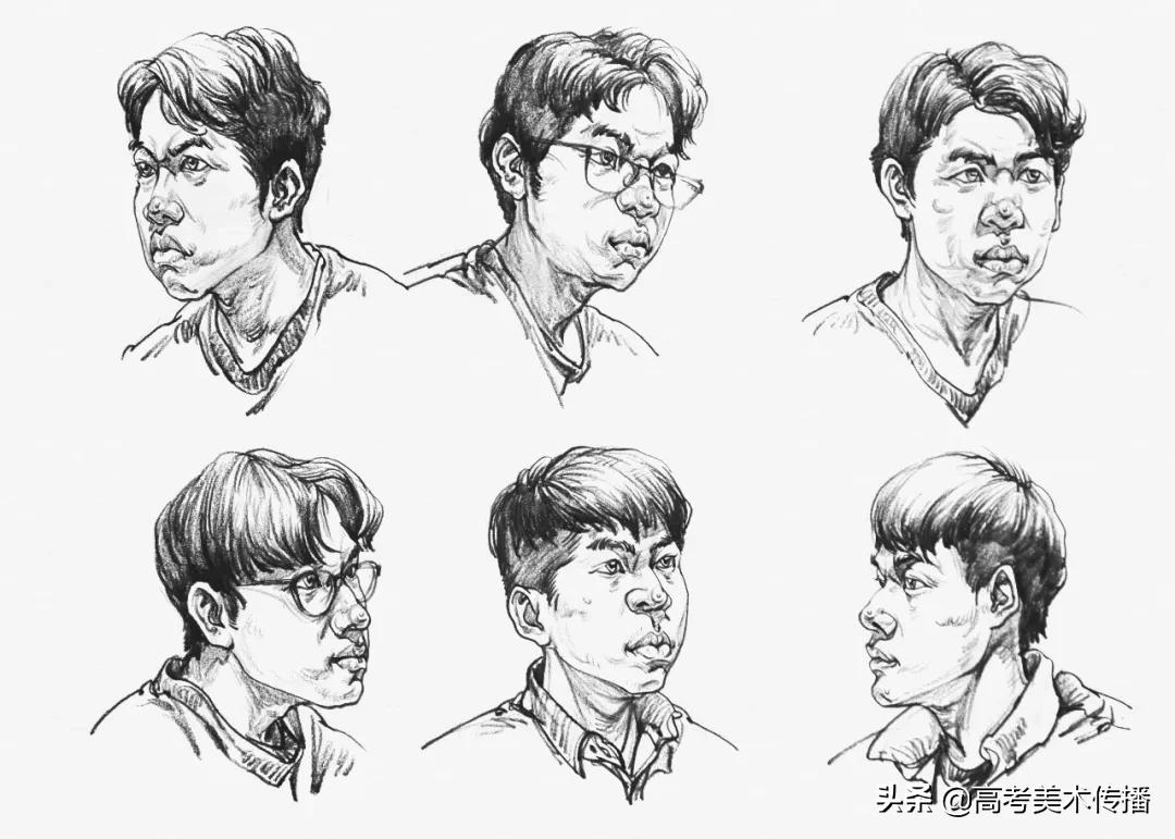 速写五官技法,速写五官的画法精讲