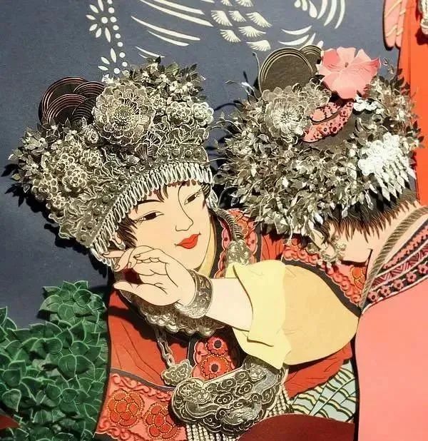 带有中国特点的剪纸画欣赏,中国民间剪纸艺术作品展