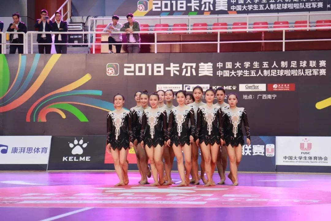 大五赛场上的最美校花，广西艺术学院陆娴：啦啦操这辈子最难割舍