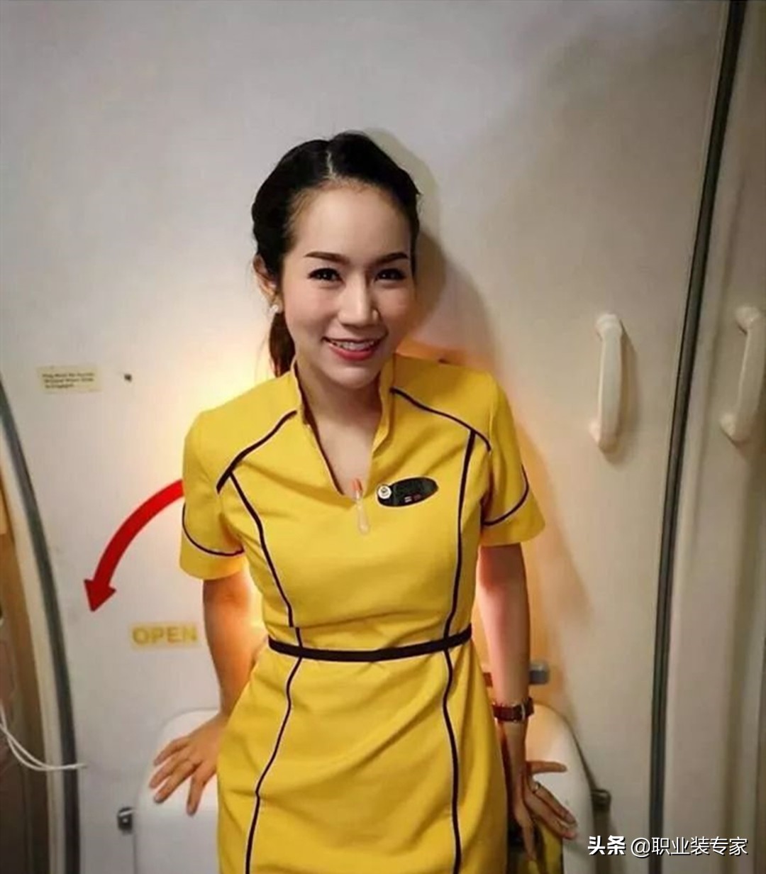 泰国酷鸟航空空姐服,泰国国际航空公司制服特点