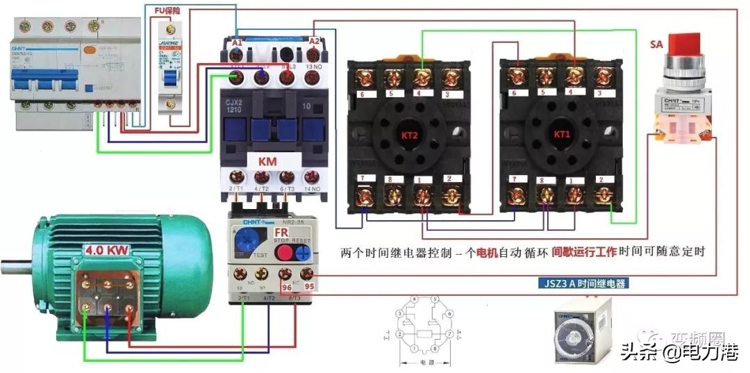 零基础学习电工彩图自学速成,零基础学电工高清彩图接线