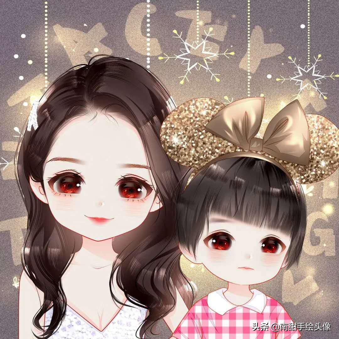 森系小清新手绘头像插画女,2022年头像女生小清新手绘