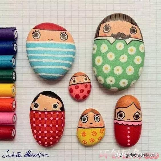 创意石头画简单又有趣,石头创意手工画