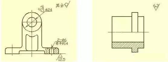 机械制图表面粗糙度的含义,机械制图表面粗糙度示例