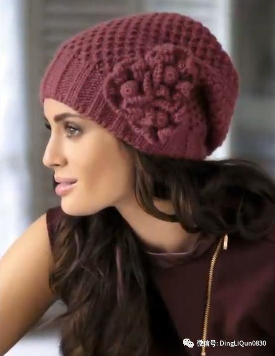 针织洋气气质帽子,针织帽子创意爆款