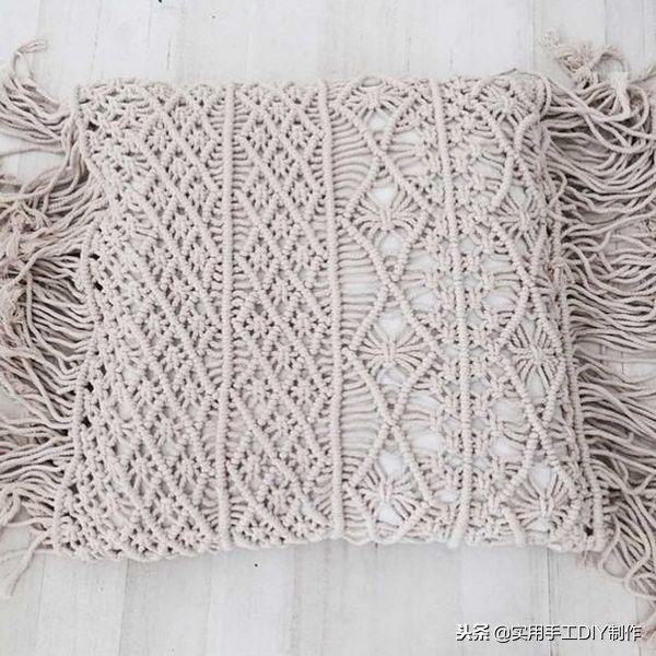 手工纯白棉绳编绳挂件,手工编绳合集名称