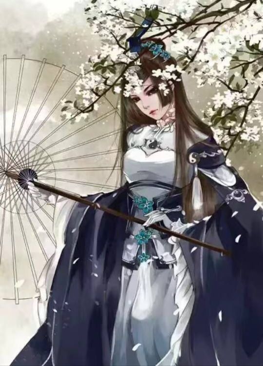 古风美女雨中撑伞唯美图片,唯美古风女生撑伞头像情侣