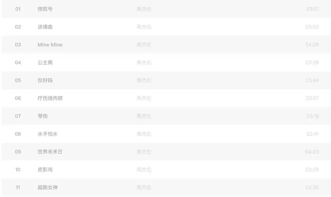 周杰伦音乐精选大合集,周杰伦歌手歌曲