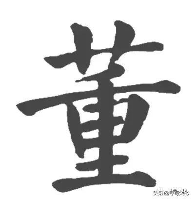 董汉字姓氏的由来,姓氏董艺术字体