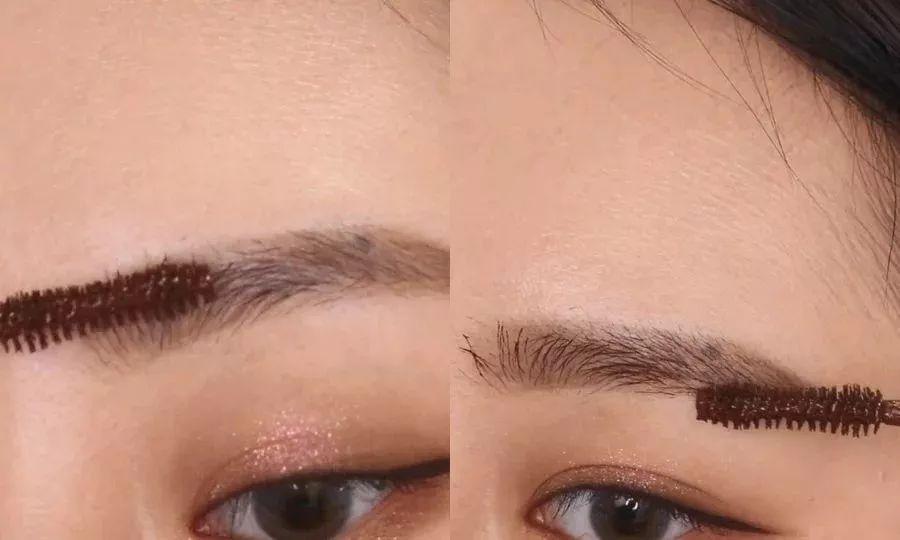 野生眉一年后真实效果眉毛的画法,新手眉毛画法教程八字眉