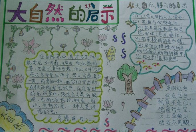 春天的作文配图手抄报,春天春游手抄报字