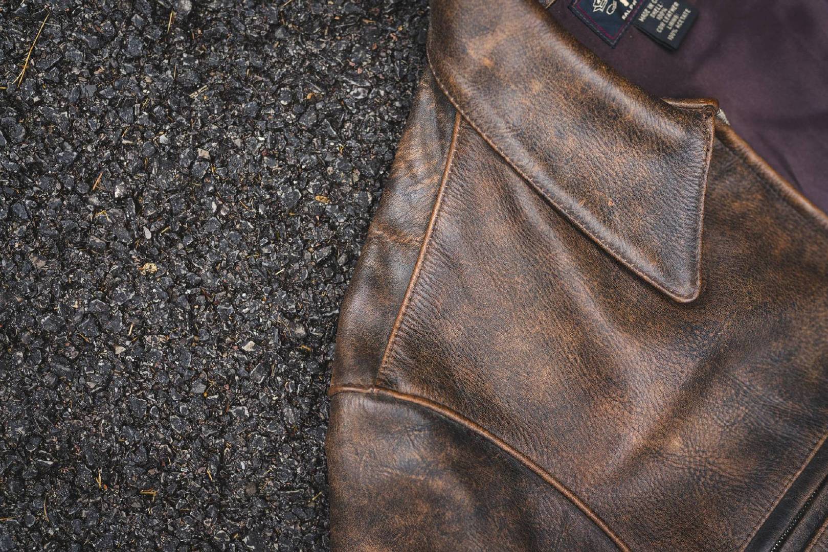 男小牛皮翻毛皮复古做旧皮衣,牛皮复古做旧皮衣男中长款