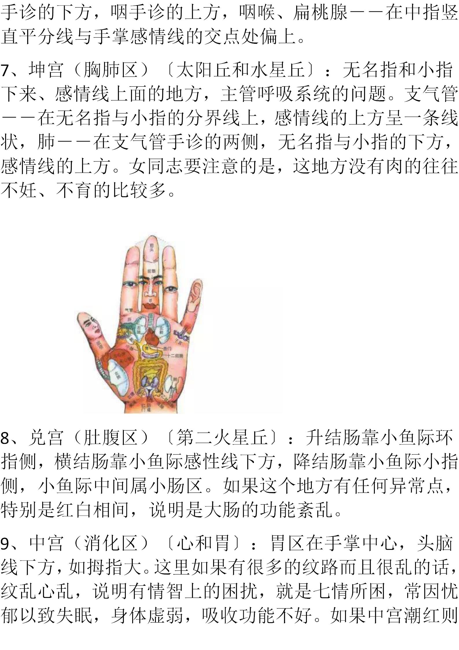 蔡洪光手诊九宫定位图,九宫手诊脏腑图怎么样好记