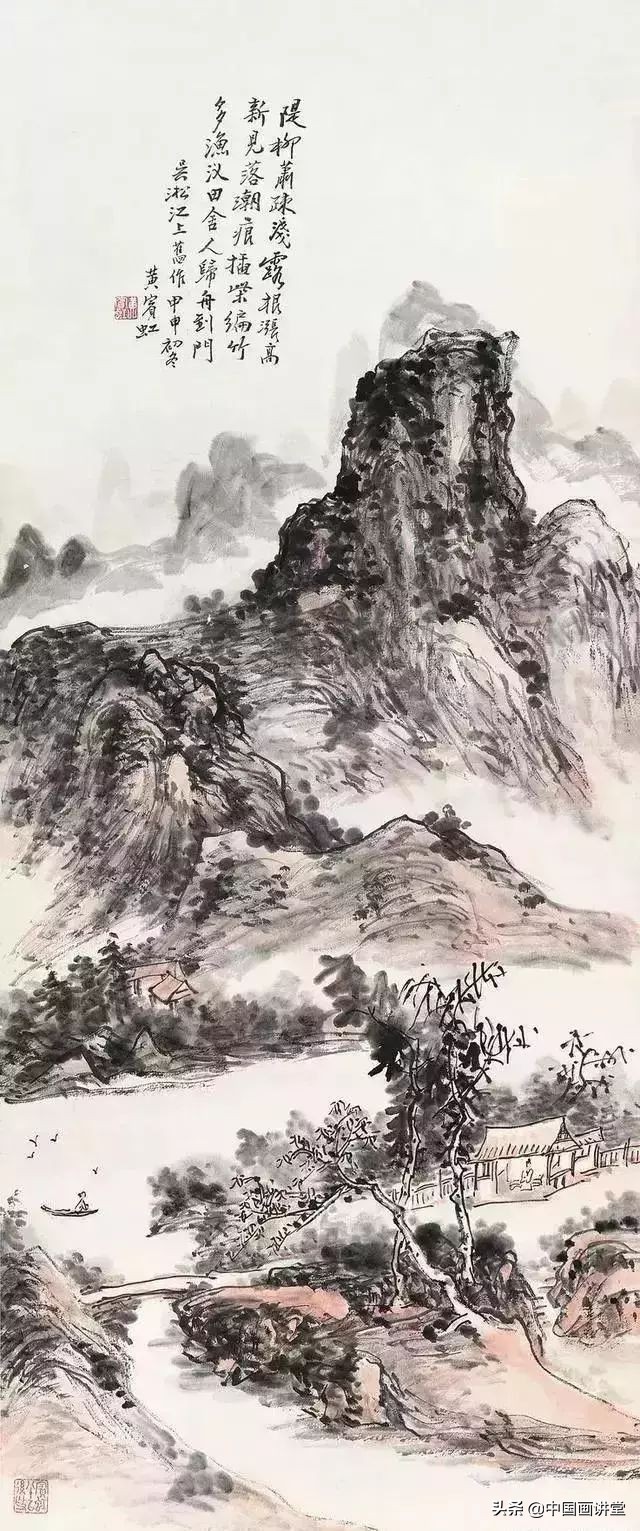 画好山水画就要注意它的意境,怎么画有意境的山水画