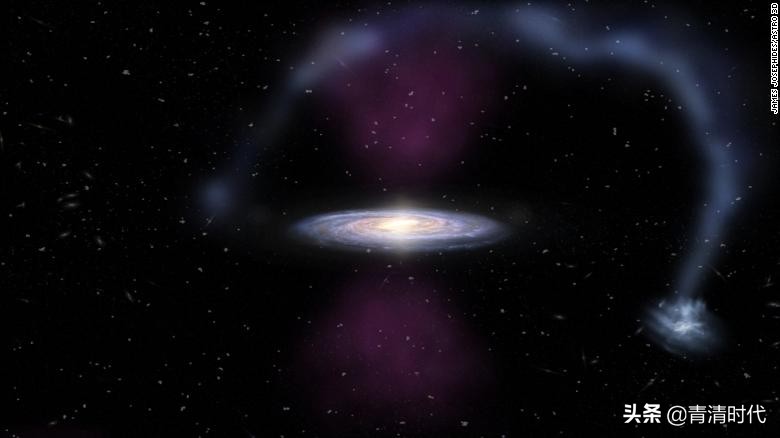 银河系边缘的金色星球,银河系里的美丽星云