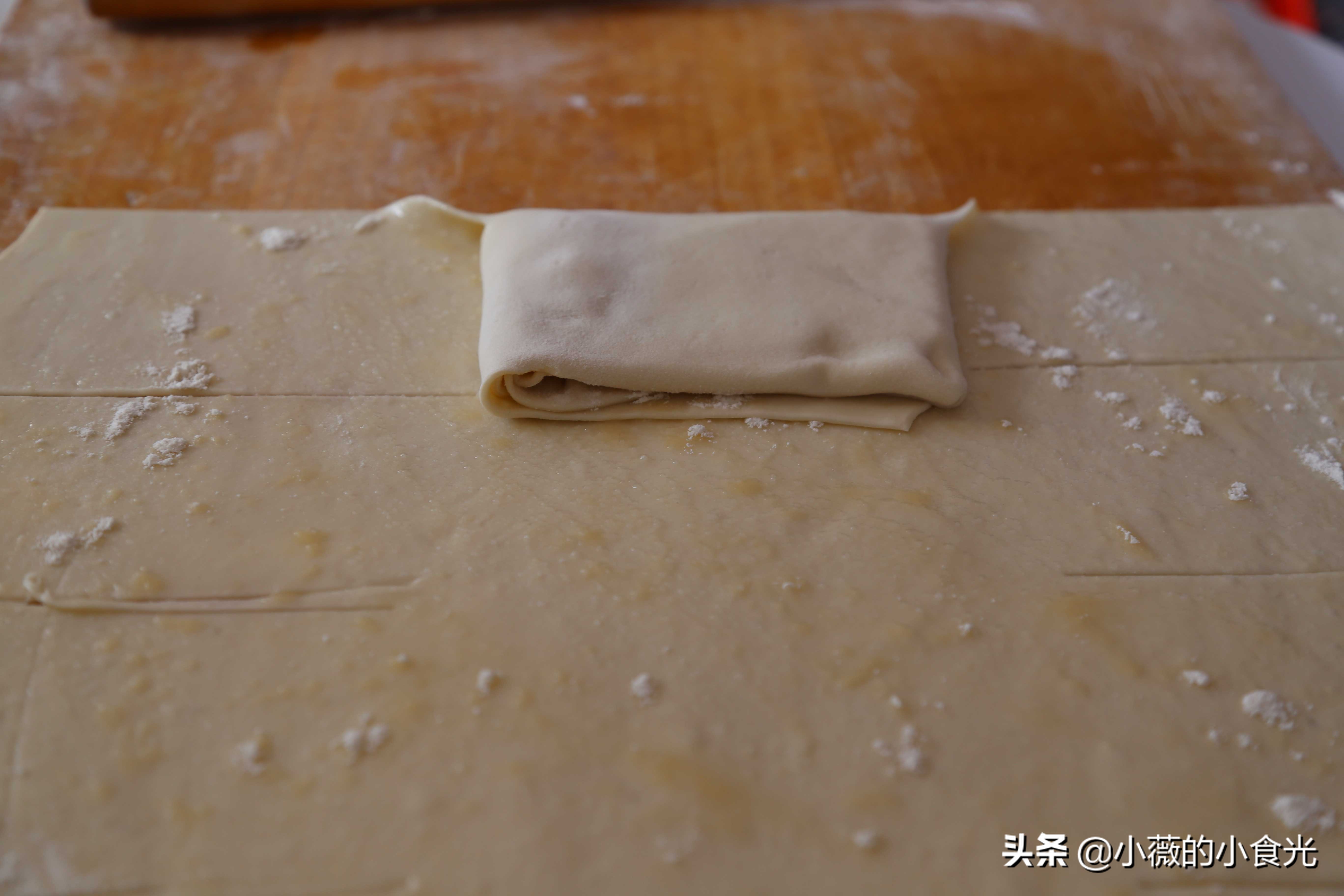 折纸饼的做法,折千层饼