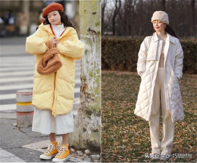 适合矮个子女穿的长款羽绒服,小个子穿长款羽绒服到哪里显高