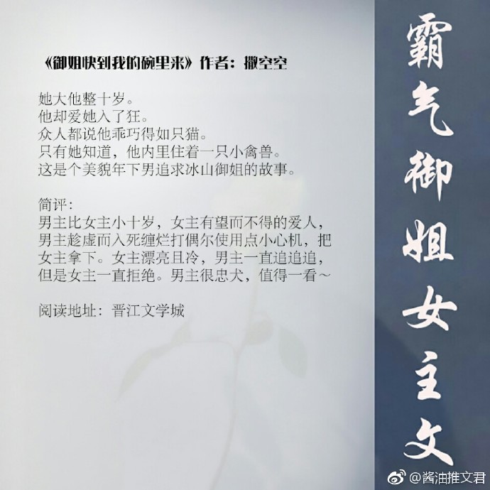 强推超好看言情,女主霸气御姐型的小说