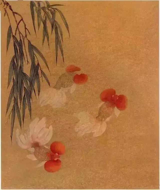 工笔金鱼线稿100例,工笔金鱼图片大全大图