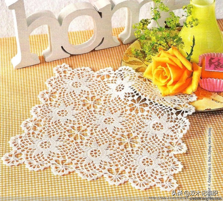 洛可可风蕾丝古典钩针桌布,钩针编织蕾丝长方形沙发巾图解