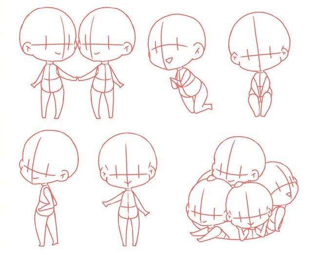 q版小人图片大全可爱,q版人物素材超萌