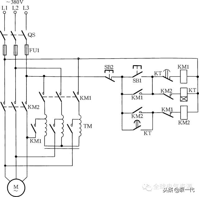 电动机星三角降压启动接线原理,星三角降压启动二次接线教学视频