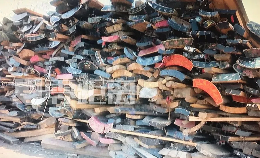 棺木流入南康市家具市场,棺材加工成家具出售