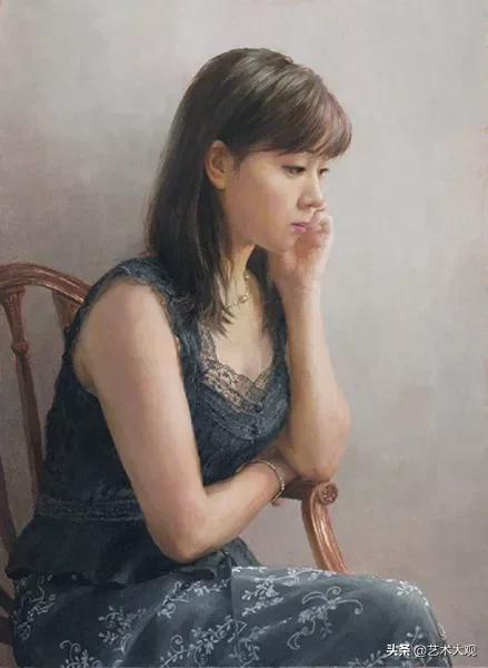 木原和敏人物油画,日本画家超写实人物油画欣赏