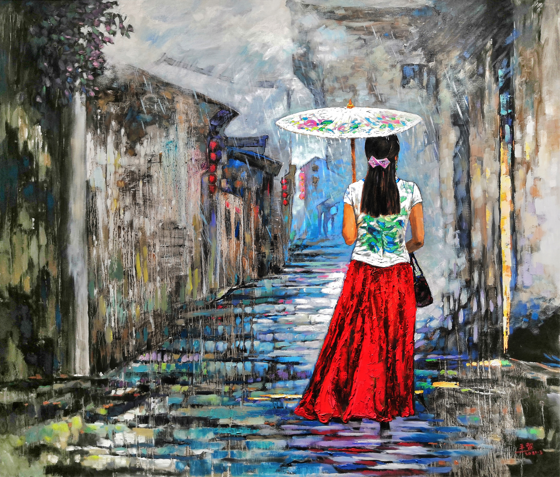 礼赞建党百年讴歌时代精神绘画,不忘初心逐梦前行建党100周年绘画